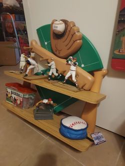 BRAND NEW BASEBALL ⚾️ SHELVES PLUS FIGURINES AND MORE 