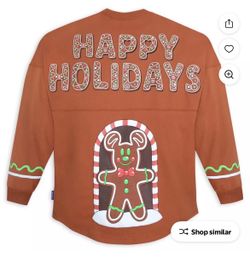 HAPPY HOLIDAYS MICKEY GINGERBREAD SPIRIT JERSEY