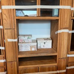 Wood Living Room Closet 