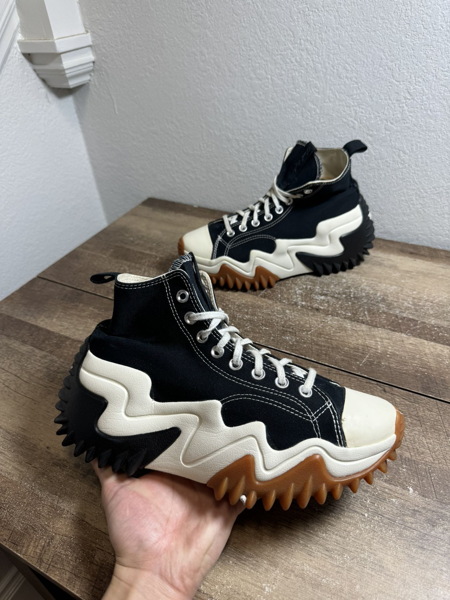 Converse Run Star Motion Hi - Black Gum Sneakers Mens Size 8 Shoes