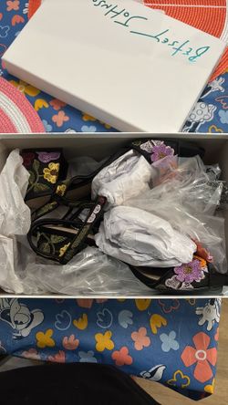 Betsy Johnson floral heels
