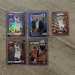 NBA Los Angeles Clippers Panini Prizm Color Match Silver Numbered Cards James Harden Kawhi Leonard