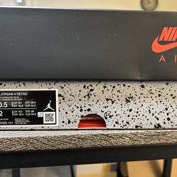 Air Jordan 4 Retro Off White/Military Blue 10.5 