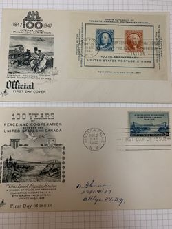 Stamp Collectors: 2 First Day Of Issue 1947/1948