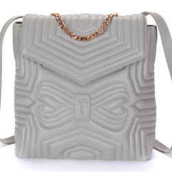 Ted Baker Coletee London Quilted Bow backpack/crossbody handbag mini tote purse