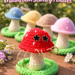 Handmade Mushroom Jewelry Holders 🍄