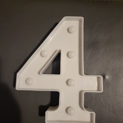 Led #4 Letter 