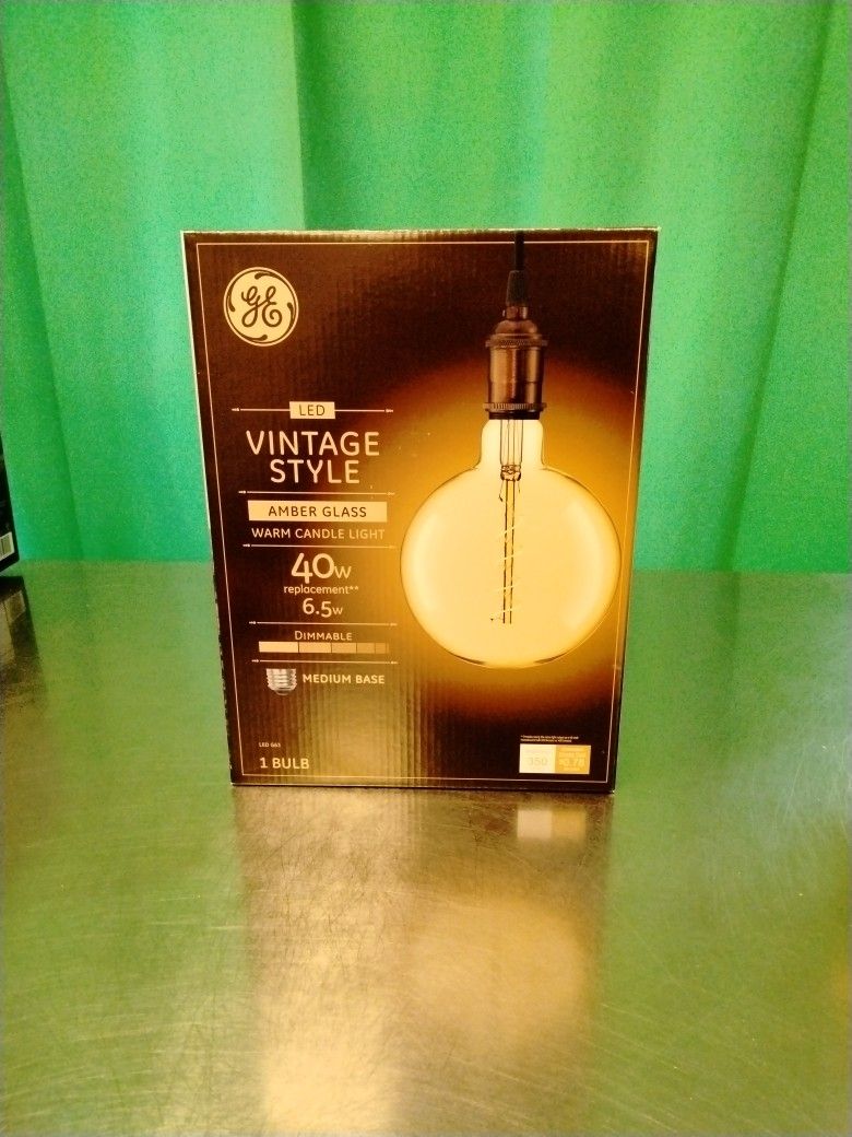 GE Vintage Style G63 LED 40 WATT