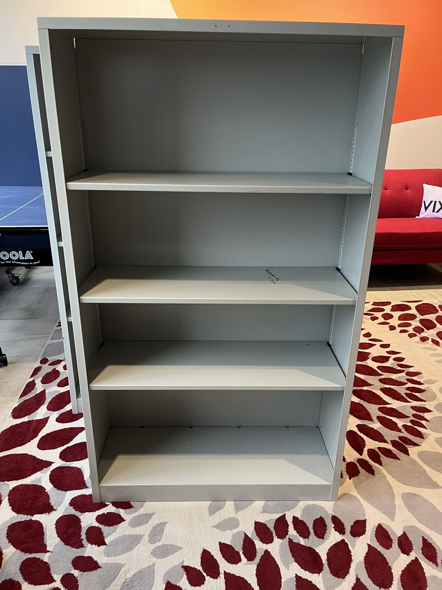 5-Foot Metal Shelves (2 Available)