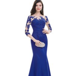 Royal blue Evening dress