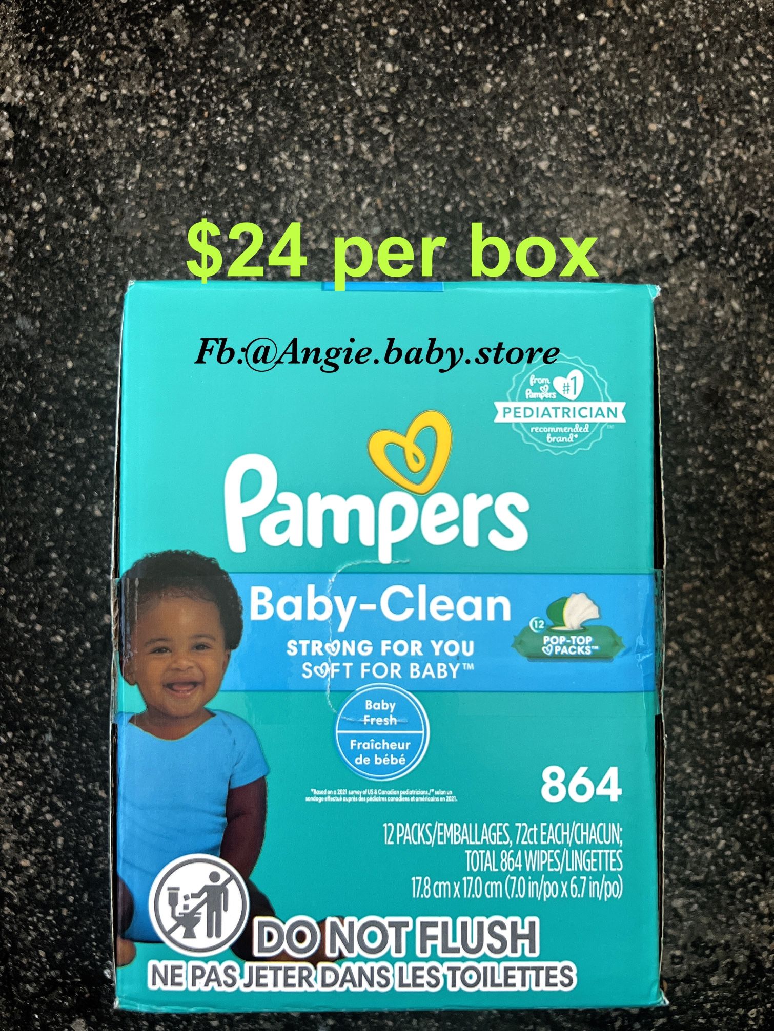 Pampers Wipes Fresh Scent 