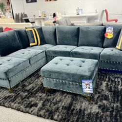 Clearance Sale🔥Beautiful Black L Shape Sofa Sectional🔥Amazing Deal 50% Off Only $799