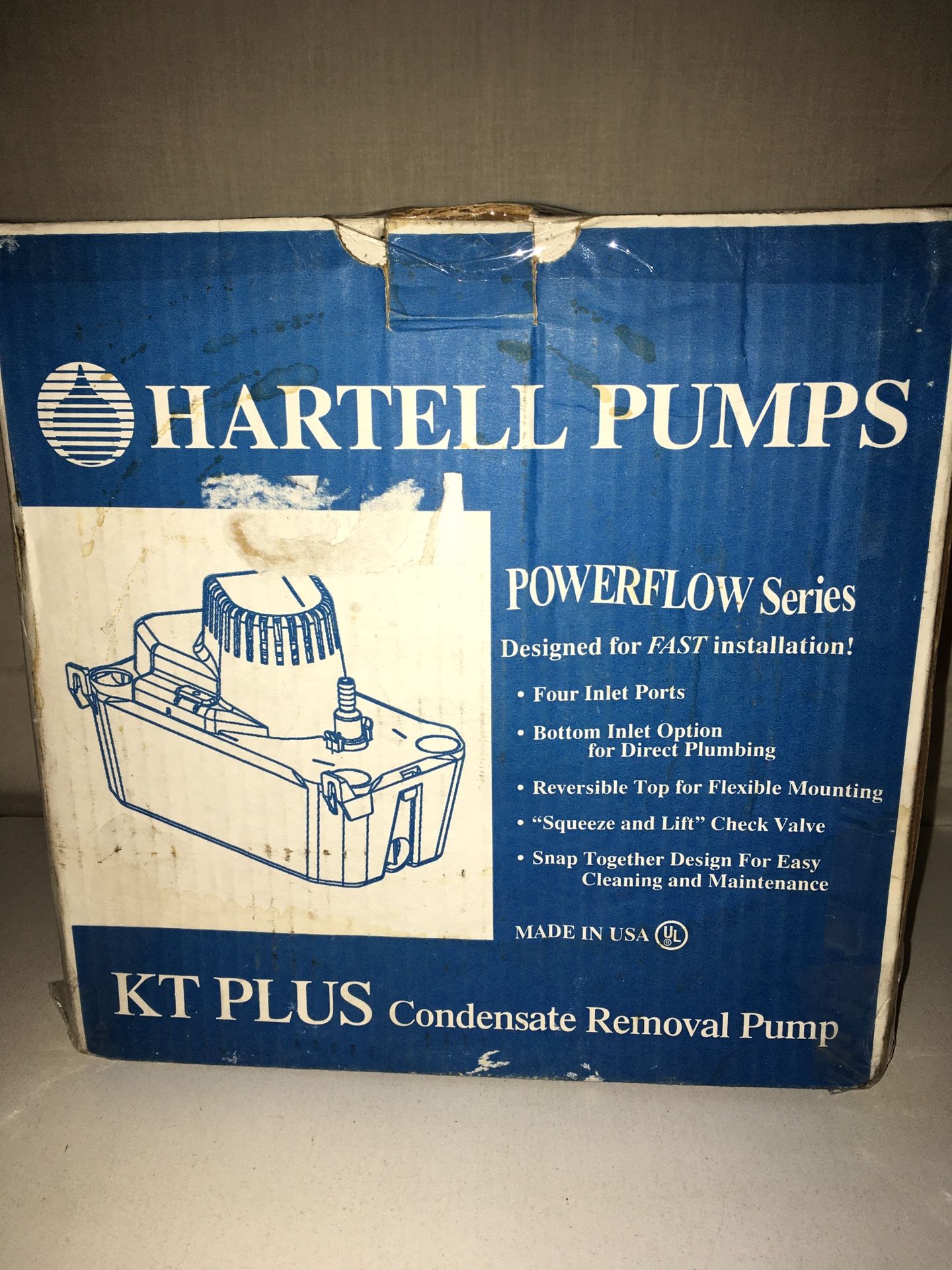 Brand New Hartell Pumps Powerflow Series KT Plus Condensate Removal