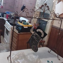 Bronze 36L X 13W X 39T, Decorative Stocking Holder/Stand 