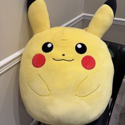 Squishmallows Pokemon Pikachu Oversized & New 