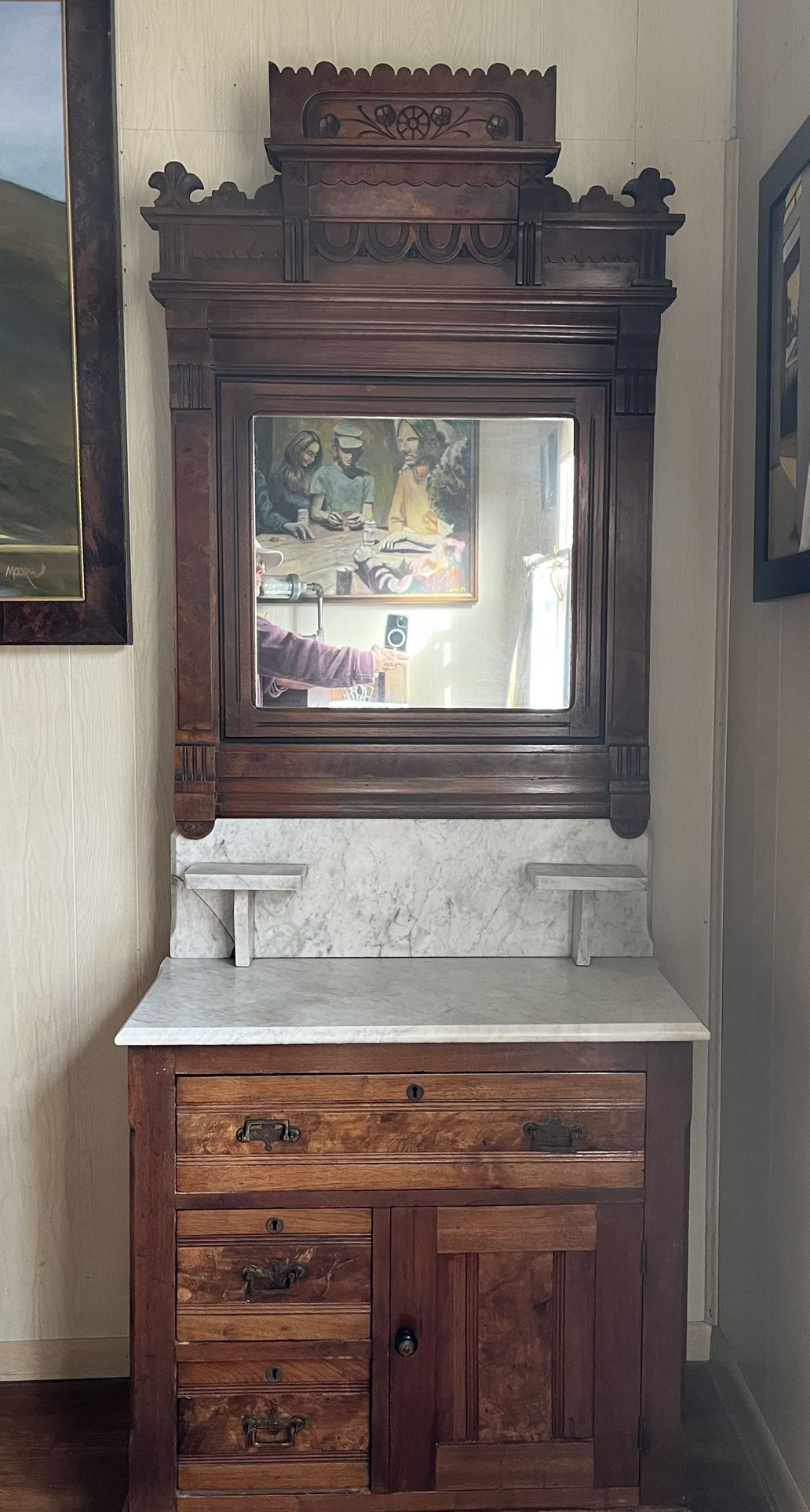 Antique Marble Top Washstand