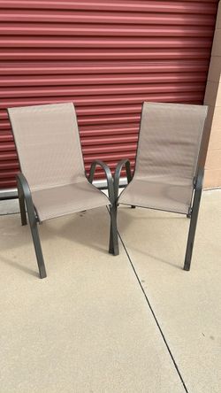 Set of 2 Outdoor Patio Sling Chairs