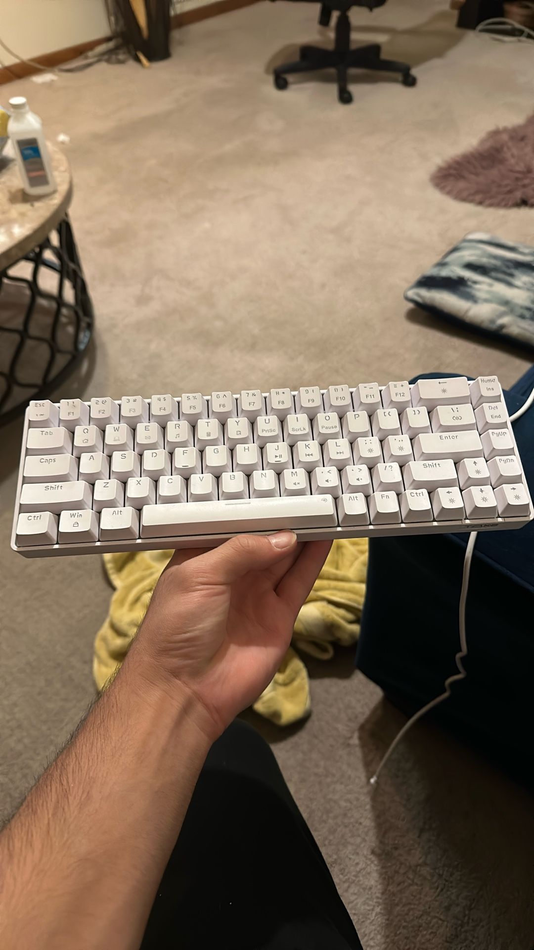 TMKB red Switch 60% Keyboard 19 Different Color Modes