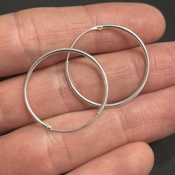 Sterling Silver Hoop Earrings