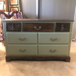 Refinished Vintage 7 Drawer Dresser