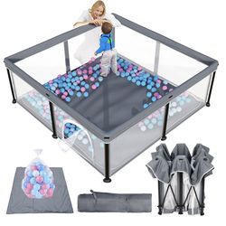 Foldable Baby Playpen 50x50 with Mat