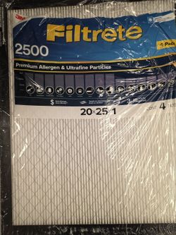 3M 2500 Series Filtrete 1 Filter 20 X 25 X 1 (Pack of 3)