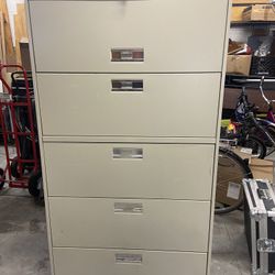 HON 5 Drawer Lateral Filing Cabinet