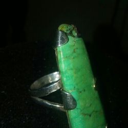 Sterling Silver.ring Real Stones.like New.