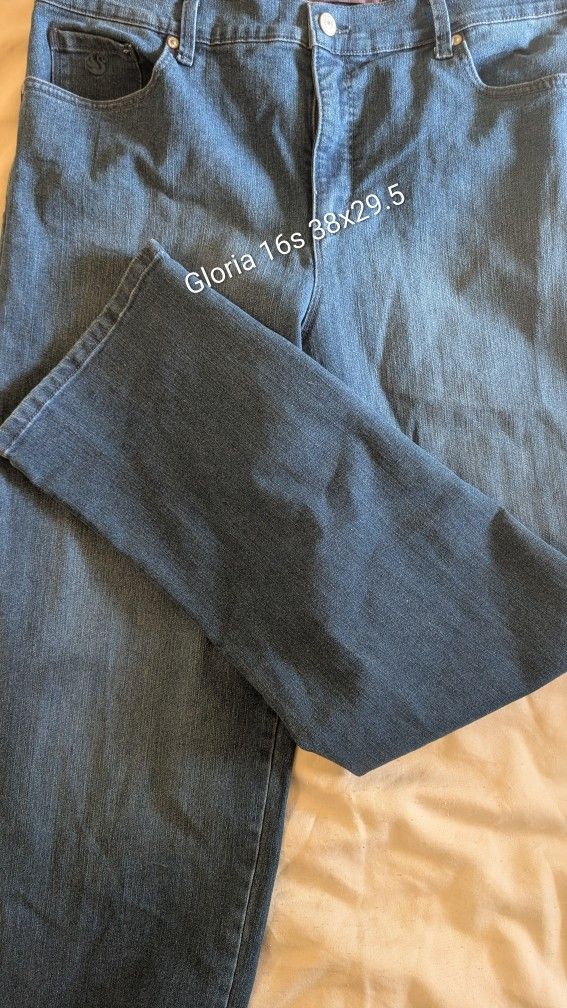 Womens Gloria Vanderbilt Amanda 16s 38x29.5 Jordan, 68% Cotton, 30% Polyester, 2% Spandex