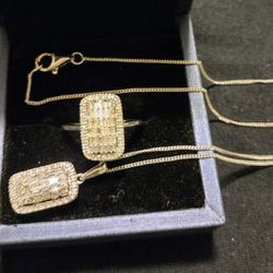 Diamond Ring and Matching Pendant