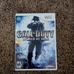 Call Of Duty Word At War For Nintendo Wii!