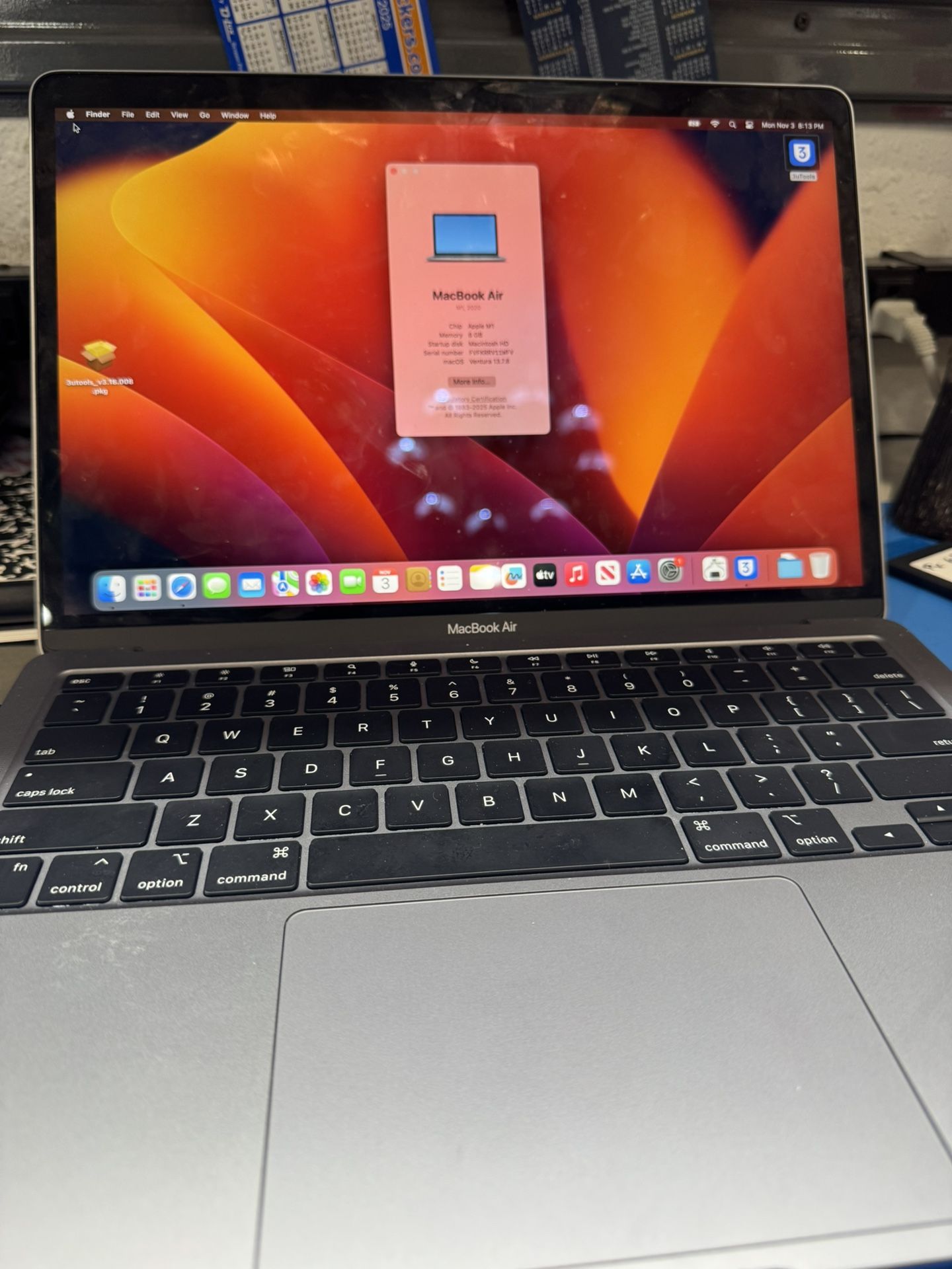 MacBook Air M1 8/256