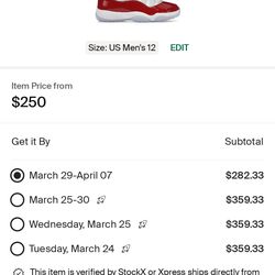 Cherry Jordan 11s