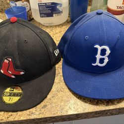 Boston Red Sox Hats 7 5/8 Fitted