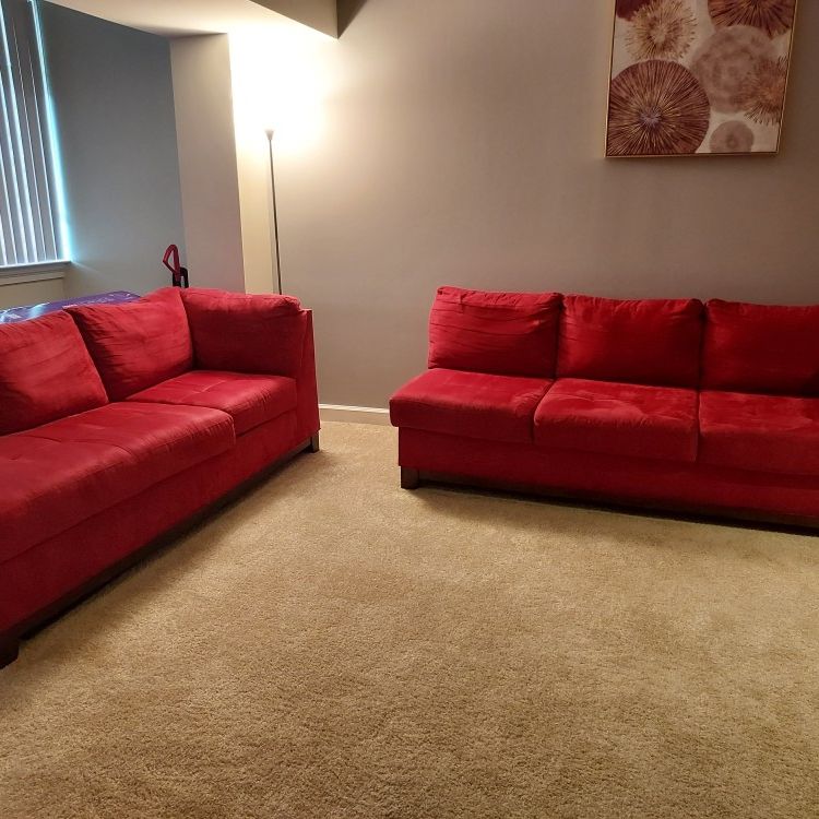 Red Sectional Sofa 