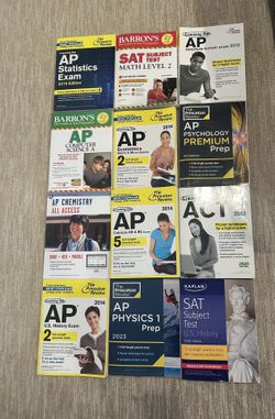 AP and ACT SAT Study Books