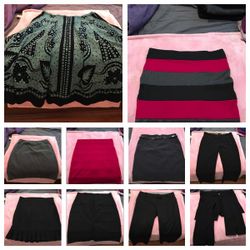 Skirts and dress pants