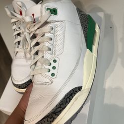Green Jordan 3s