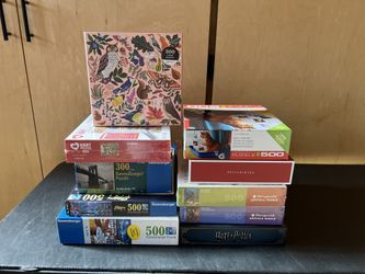 Puzzles 500 Pieces $5 Each Of 5 For $20
