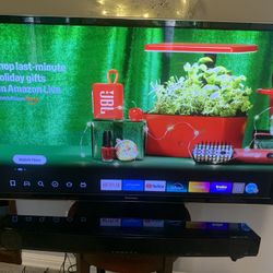 48” Panasonic Plasma TV With Yamaha Sound Bar