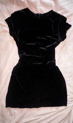 Velvet black dress