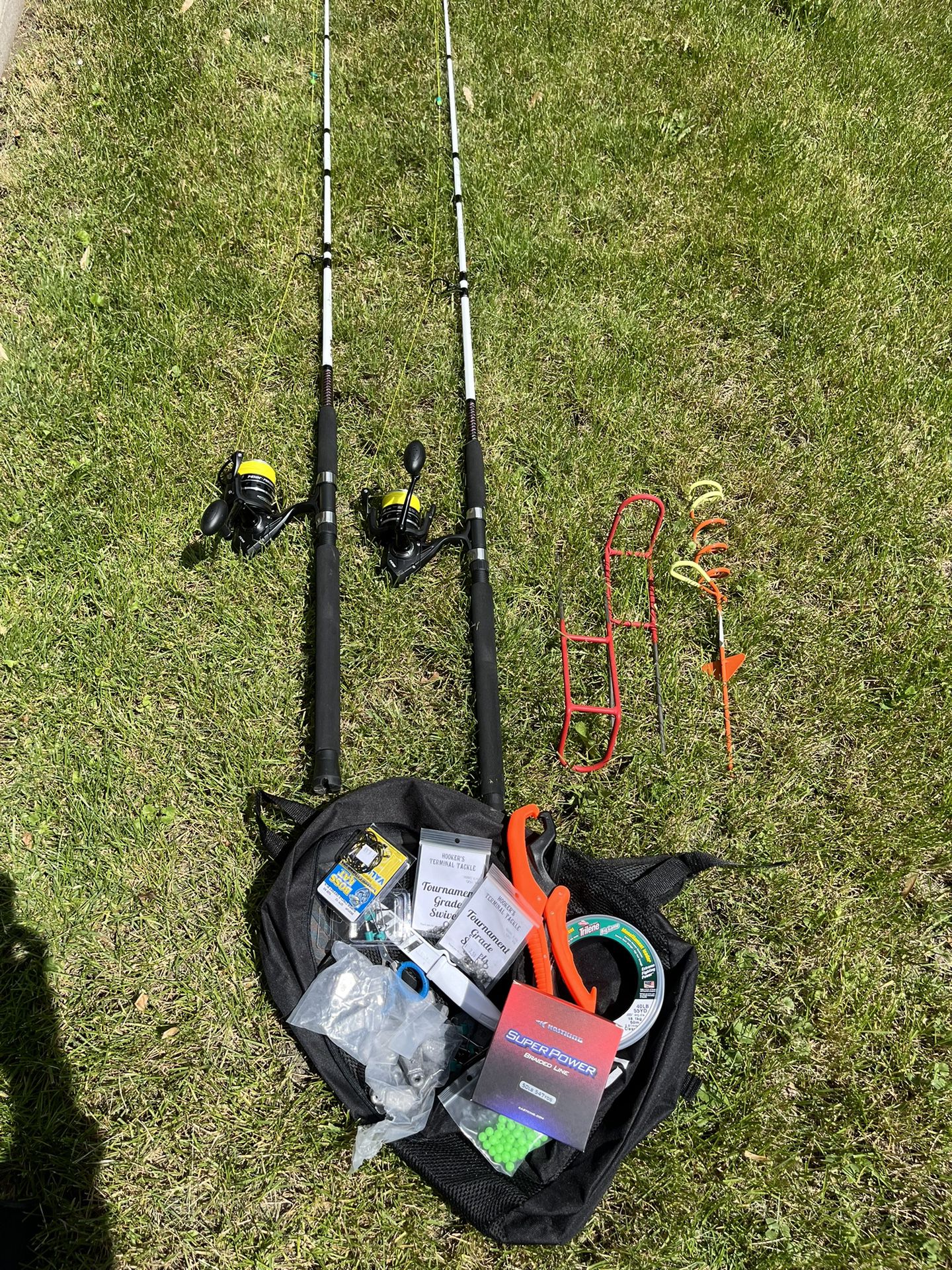 Catfish Rods, Penn Reels and Tackle. Used Once!