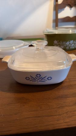 VINTAGE CORNING WARE CASSEROLE DISH 1 QT COOKING KITCHEN WARE