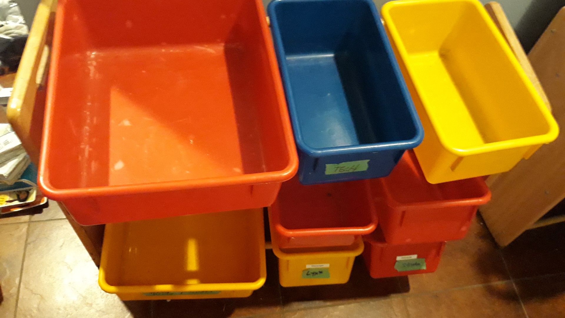 Two storage container sets