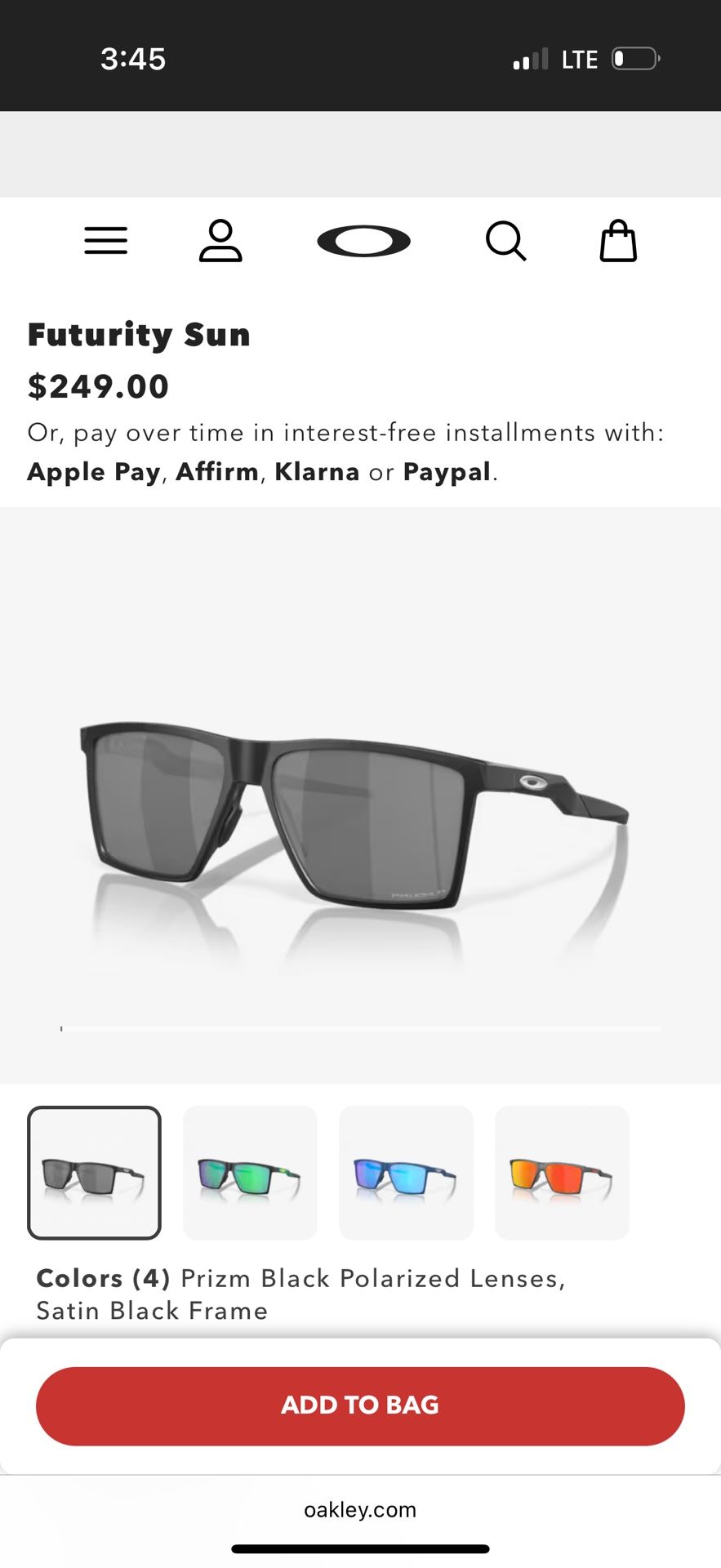 Oakley Futurity Sunglasses Polarized