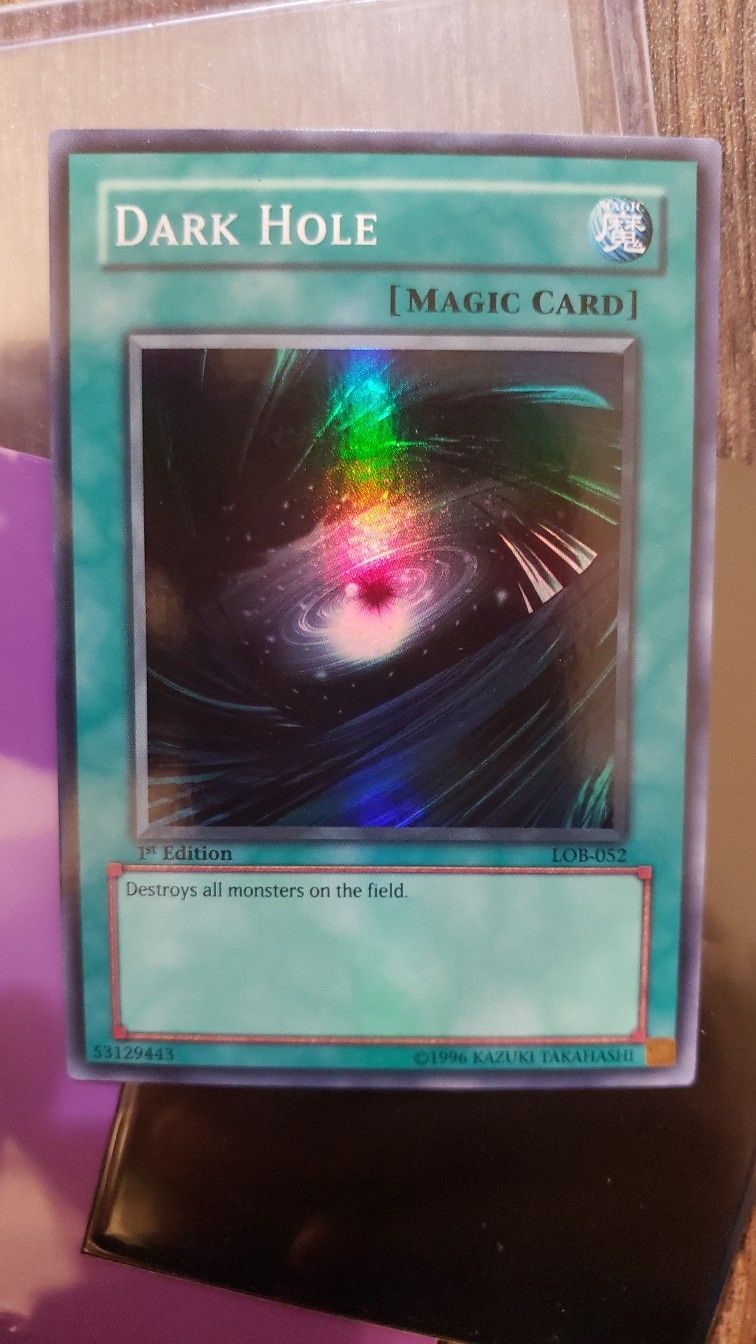 Yu-Gi-Oh LOB Dark Hole 1st Edition