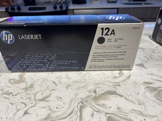 Two HP LaserJet 12A toner cartridges are available