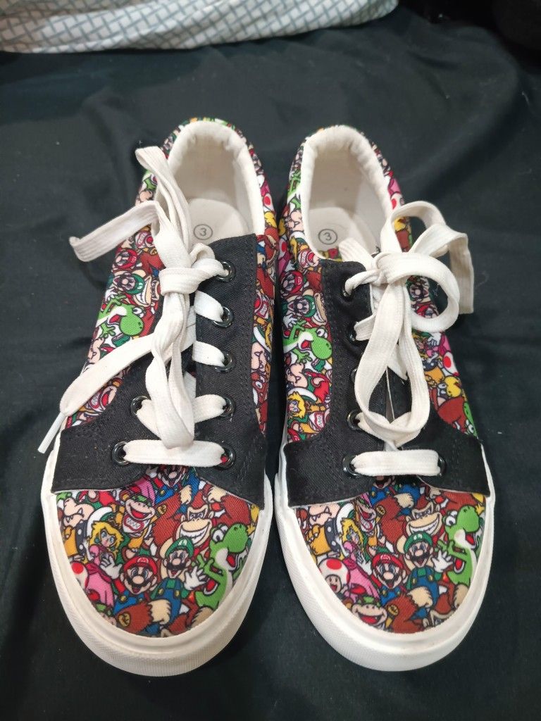 Mario Brothers Shoes Size 3