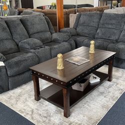 Dark Gray Sofa And Loveseat Recliner 