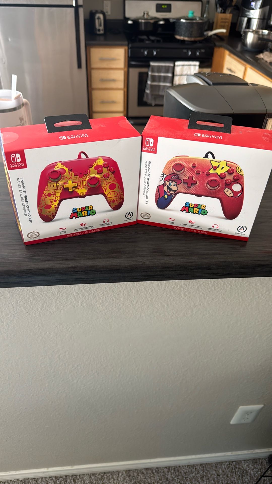 Super Mario Nintendo Switch Wired Controller Bundle